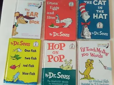Dr. Suess Children Beginner Books Hardcover Vintage Set Of 6 (One Is Flawed) • $7.45