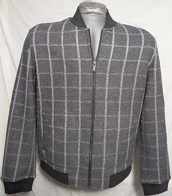 7 Diamonds Mens Large New With Tags Bomber Jacket -Grey- MSRP $198 *L96* • $20