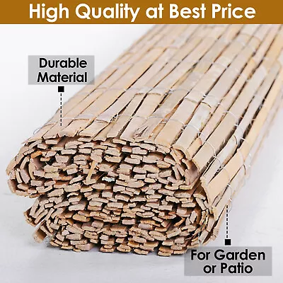 Slat Reed Bamboo Screening Privacy Fencing Garden Canes Heavy Duty Windscreens • £19.59