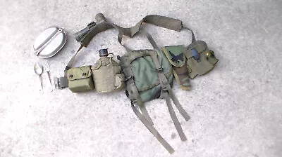 US Vietnam War/Desert Storm Backpack & M56 Suspender & Holster & Canteen (USED) • $130