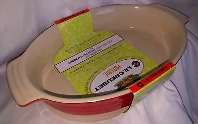 Le Creuset Red Oval Casserole Baker Au Gratin Oven Baking Dish 28cm 11  Poterie • £46.50