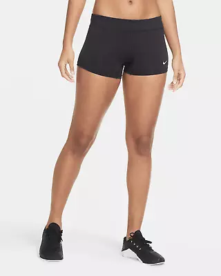 Nike Dri-Fit Compression Shorts Womens Black NWT 535657 Sz Large Volleyball NEW • $20