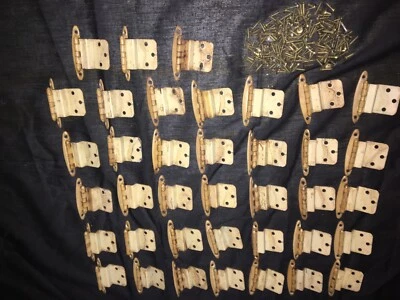 $19.99 • Buy Lot Of 10 Vintage Cabinet Door Hinges With 3/8  Offset 