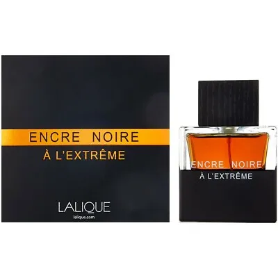 LALIQUE ENCRE NOIRE A L'EXTREME EAU DE PARFUM SPRAY FOR MEN 3.3 Oz / 100 Ml NEW! • $38.99