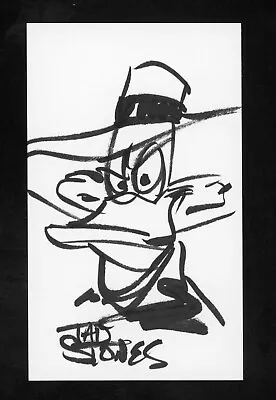 Tad Stones Disney Animator Screenwriter Producer Signed 3x5 SKETCH Card E25537 • $34.99