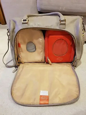 Pacapod Firenze Beige Changing Bag Leather With 2 Pods • £20