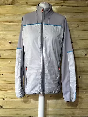 Merrell Jacket Mens M Grey Zip Up Wick Fabric Hiking Walking • £14.14