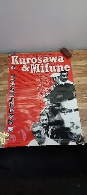 KUROSAWA AND MIFUNE Silk Screen Poster Print 40×27 2002 • $199