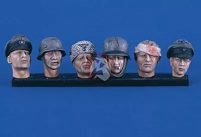 Verlinden 120mm (1/16) German Soldier Heads WWII (6 Different Heads) 2409 • $31.41