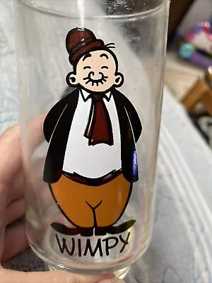 Vintage 1975 Wimpy Collector Glass King Features Coca-Cola  Kollect-a-Set Popeye • $9