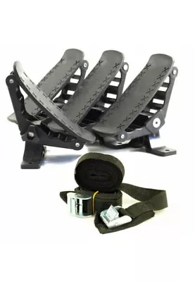 Set Of 4 Kayak Cradles With Tie Down Straps Cups To Hold A Kayak On Roof Racks • $149.95