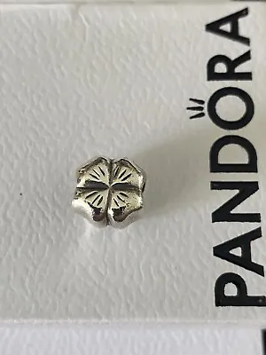 Pandora Silver Four Leaf Clover Charm Item 790157 • £15