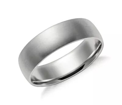 Stainless Steel Ring Matte Finish Comfort Fit Plain Wedding Band 4MM 6MM 8MM • $6.89