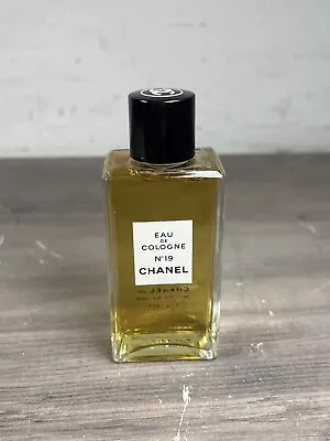 Vintage CHANEL No 19 Eau De Cologne 2 Oz / 59 Ml Splash Bottle Never Opened • $89.99