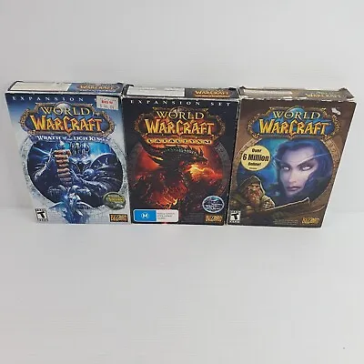 World Of Warcraft WOW Plus Three Expansion Set Bundle + Free Postage • $31.50
