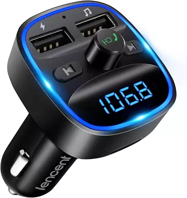 FM Transmitter Bluetooth FM Transmitter Wireless Radio Adapter Car Kit With Dua • $29.53