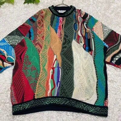 COOGI Cotton Knitted Sweater 3D Knit Size S Made In Australia Vintage • $238