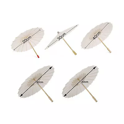 Paper Parasol Paper Umbrella For ChildrenDecorative UseAnd DIY Projects Prop • $12.04