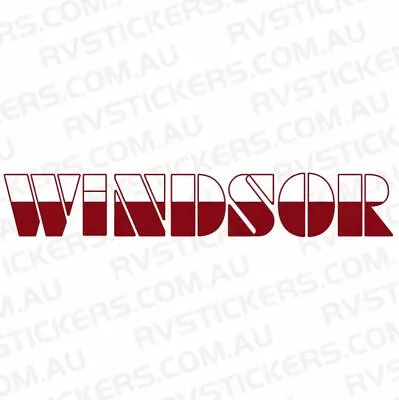 1 X WINDSOR 1980  700mm Caravan Decal Sticker Vintage Graphics • $37.95