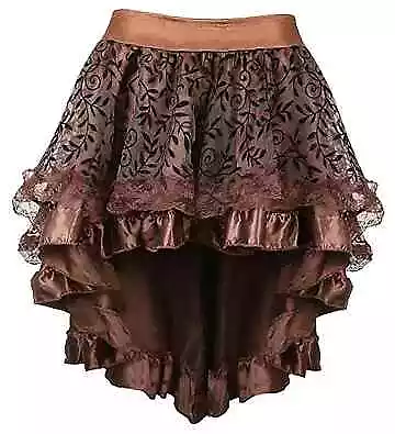  Plus Size Steampunk Costume For Women Pirate Dressing 4X-Large/5X-Large Coffee • $38.70