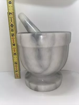 Vintage White Marble Mortar And Pestal 5” • $10.22