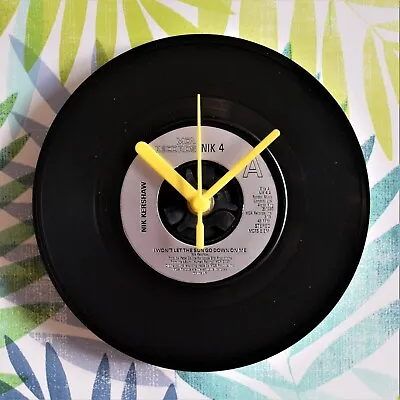 £13.50 • Buy Nik Kershaw 'I Won't Let The Sun Go Down On Me' Retro Chic 7  Vinyl Record Clock