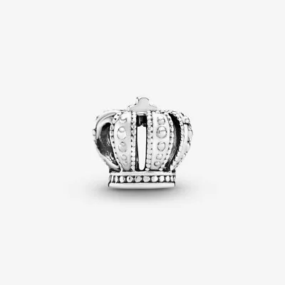 New 100% Genuine Authentic Pandora Sterling Silver Regal Crown Charm 790930 • £28.99