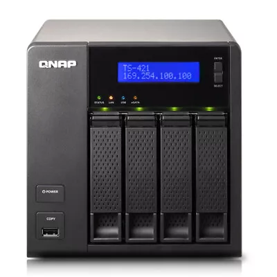 QNAP TS-421 2GHz 1GB DDR3 SATA II 4x Bay SATA • £172.32