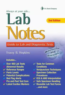 LabNotes : Guide To Lab And Diagnostic Tests Spiral Tracey Hopkin • $8.06