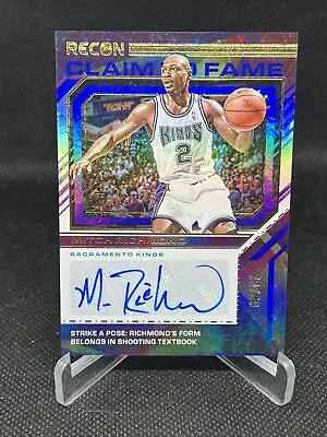 2021-22 Panini Recon Claim To Fame Signatures Blue Mitch Richmond Auto /49 • $8.99