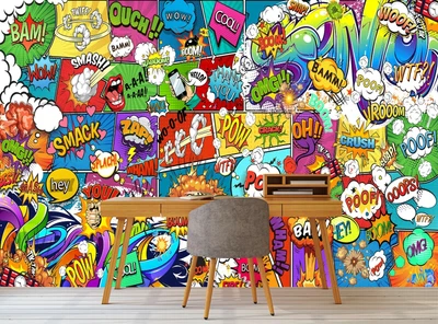 £100.74 • Buy Wall Mural Graffiti & Comics Photo Wallpaper Teenager's Kid's Room Paper Poster