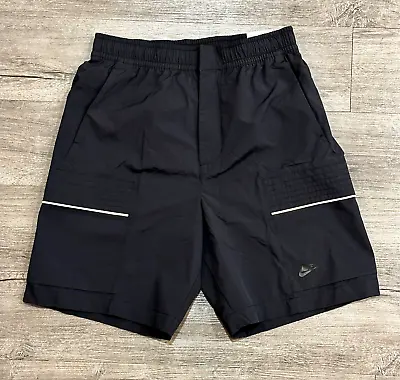 Nike Sportswear Woven Mens Utility Cargo Shorts Black DM6690 010 Size S • $94.52