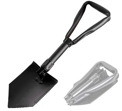 USGI Industries Military Style Shovel | Tri-Fold Entrenching Tool With Serrat... • $37.91