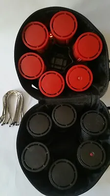 Nicky Clarke Heated Hair Rollers Compact Travel Curlers Stylers 12rollers 12pins • £34.95