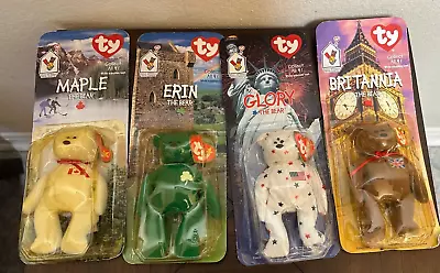 New Beanie Babies Ty Beanie Babies Mcdonalds International Bears Set Of (4)  • $10