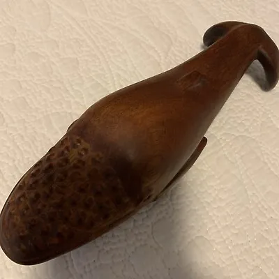 Vintage Small HAND CARVED WOOD SPERM WHALE 8” • $19