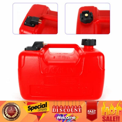 $58 • Buy Portable 3 Gallon Marine Outboard Boat Motor Gas Tank External Fuel Tank 12L US