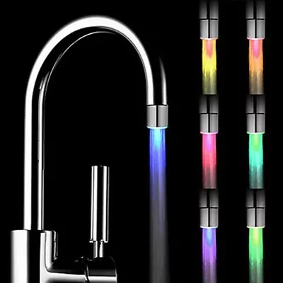 Romantic 7 Color Change LED Light Shower Head Water Bath Home Bathroom Glow • $2.99