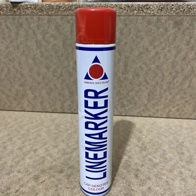 £9.50 • Buy Aerosol Solutions 0902 Line Marker Aerosol Spray Paint Red 750ml