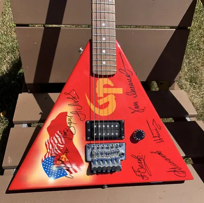 Electric Guitar Red Autograph Eddie Van Halen Evh   1992 Signed • $5150