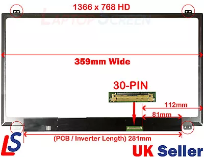 £36.79 • Buy For B156XTN03.5 B156XTN04.0 B156XTN04.1 B156XTN04.6 B156XTN07.1 Laptop Screen