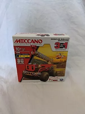 Meccano Multimodels Rescue Squad 3 Model Set 15202 NEW SEALED • £4.99