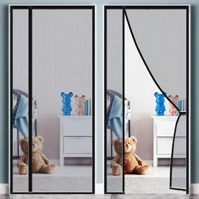 Magic Curtain Door Mesh Magnetic Fastening Mosquito Fly Bug Insect Net Screen • £4.73
