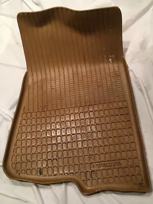 Volvo 240 Tan Driver Front Left Floor Mat Tray Beige Waffle Rare 242 244 245 • $40