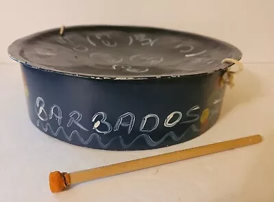 Hand Painted Barbados Steel Pan Drum Musical Instrument 10 1/4” • $12.95