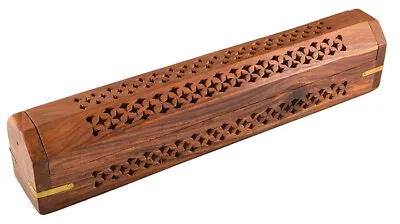 $13.99 • Buy 12  Coffin Incense Burner - Wood