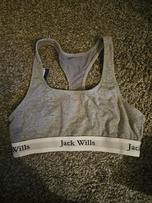 £10 • Buy Jack Wills Crop Bralet, Grey, Size 10