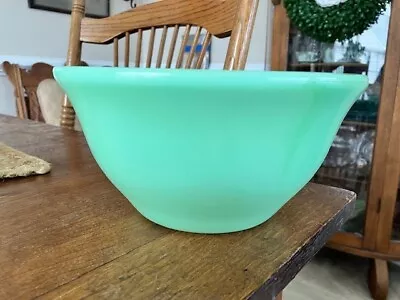 Vintage McKee Jadeite Jadite Bell Shape Bowl RARE 9” Rim Diameter Marked McK • $219