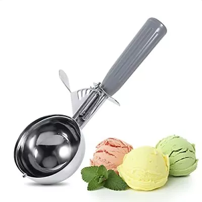 Stainless Steel Ice Cream Scoop With Trigger - #8 Stainless Steel Ice Scoops ... • $17.48