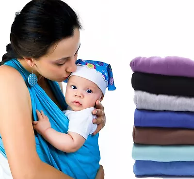 £8.99 • Buy Baby Sling Wrap Premium Stretchy Carrier -newborn To Toddler - One Size Fits All